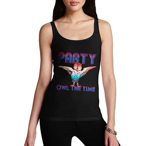 Women's Party Owl Tank Top