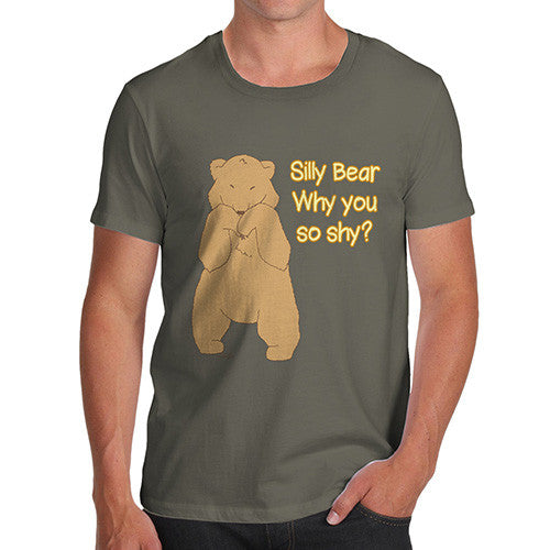 Men's Shy Silly Bear T-Shirt