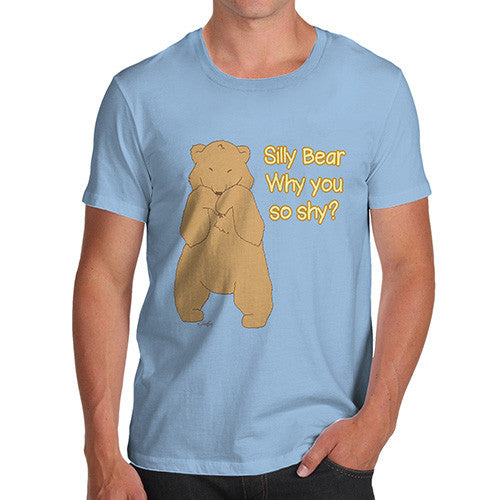 Men's Shy Silly Bear T-Shirt