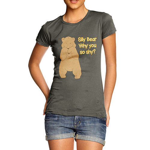 Women's Shy Silly Bear T-Shirt