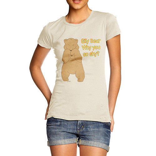 Women's Shy Silly Bear T-Shirt