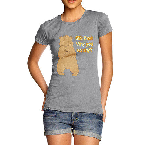 Women's Shy Silly Bear T-Shirt