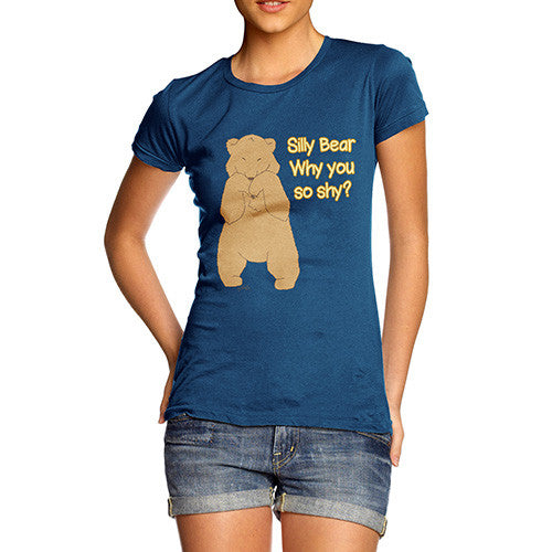 Women's Shy Silly Bear T-Shirt