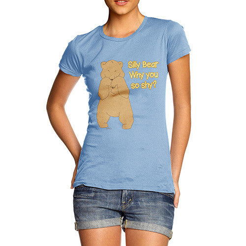 Women's Shy Silly Bear T-Shirt