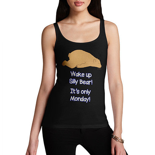 Women's Monday Silly Bear Tank Top