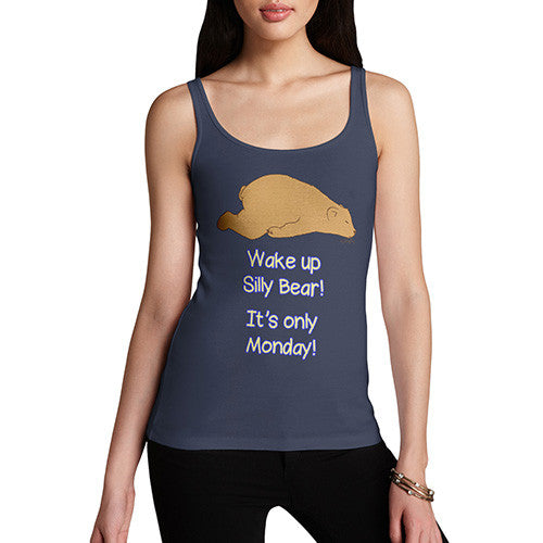 Women's Monday Silly Bear Tank Top