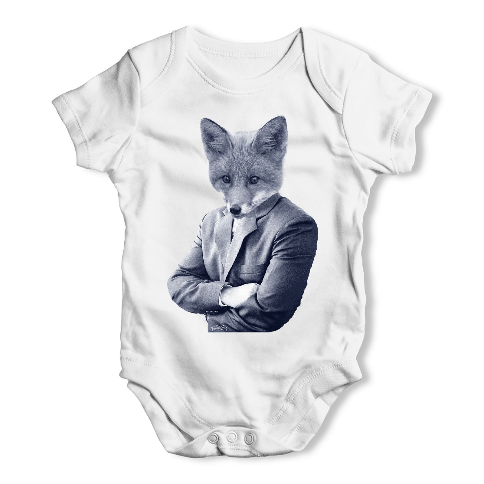 Mr Fox Baby Grow Bodysuit