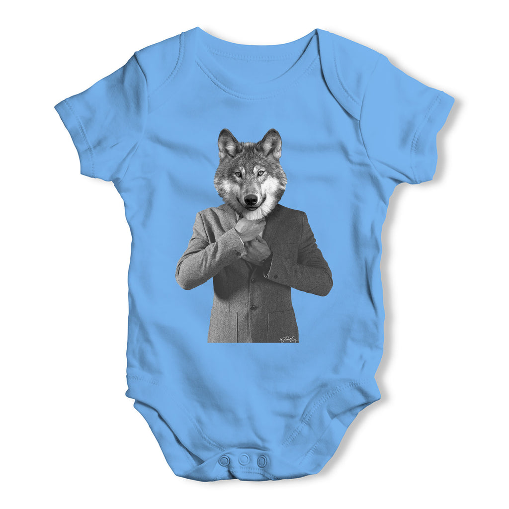 Mr Wolf Baby Grow Bodysuit