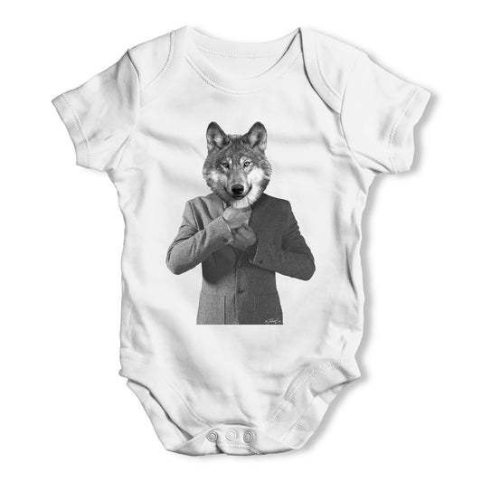 Mr Wolf Baby Grow Bodysuit