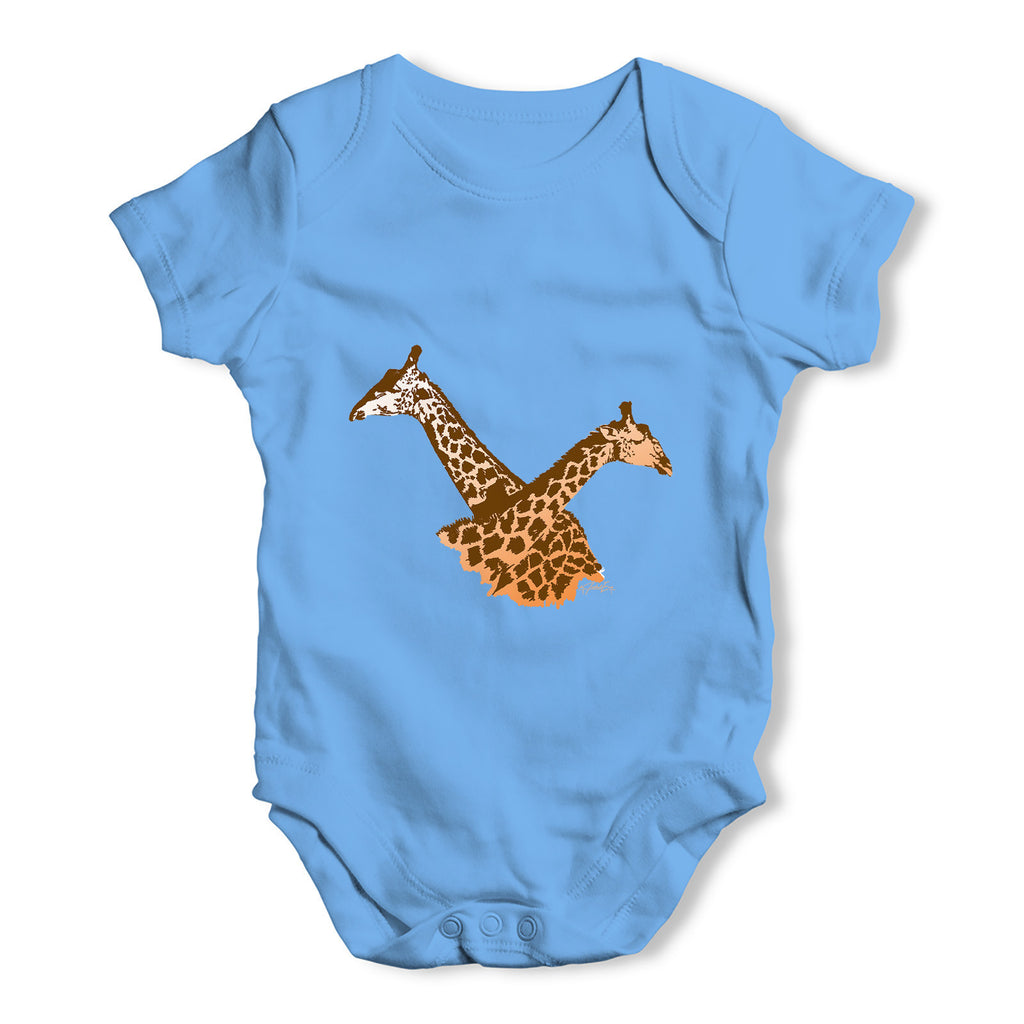 Twin Giraffe Baby Grow Bodysuit