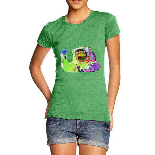 Women's Rainbow Astro Chimp T-Shirt