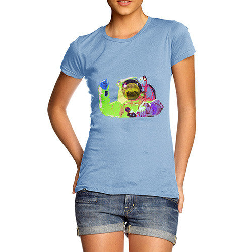 Women's Rainbow Astro Chimp T-Shirt