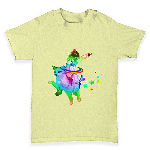 Space Cat Ride Baby Toddler T-Shirt