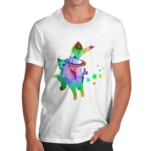 Men's Space Cat Ride T-Shirt