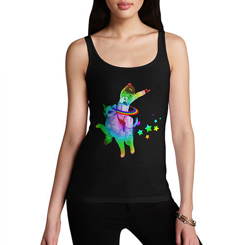 Women's Space Cat Ride Tank Top