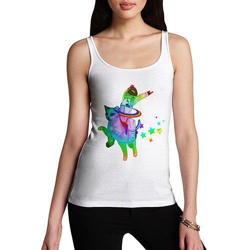 Women's Space Cat Ride Tank Top