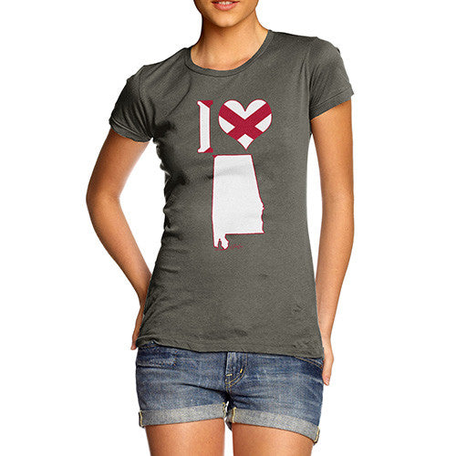 Women's I Love Alabama T-Shirt