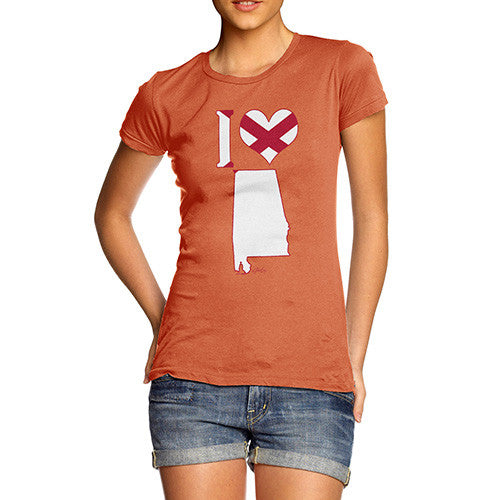 Women's I Love Alabama T-Shirt