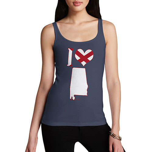 Women's I Love Alabama Tank Top