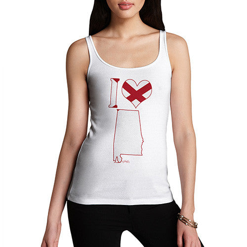 Women's I Love Alabama Tank Top