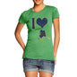 Women's I Love Alaska T-Shirt