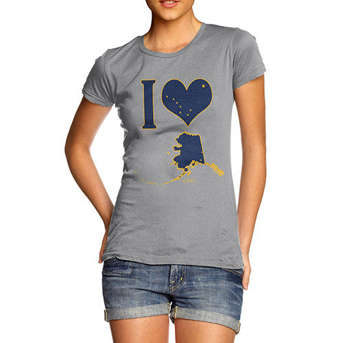 Women's I Love Alaska T-Shirt