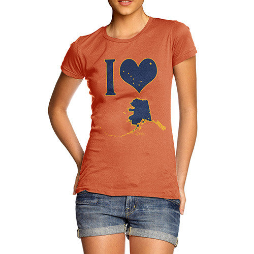 Women's I Love Alaska T-Shirt