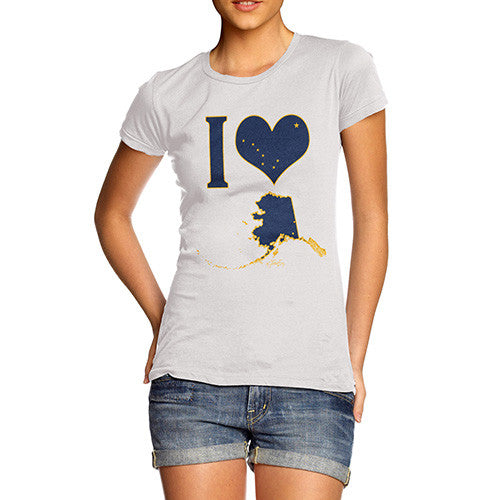 Women's I Love Alaska T-Shirt