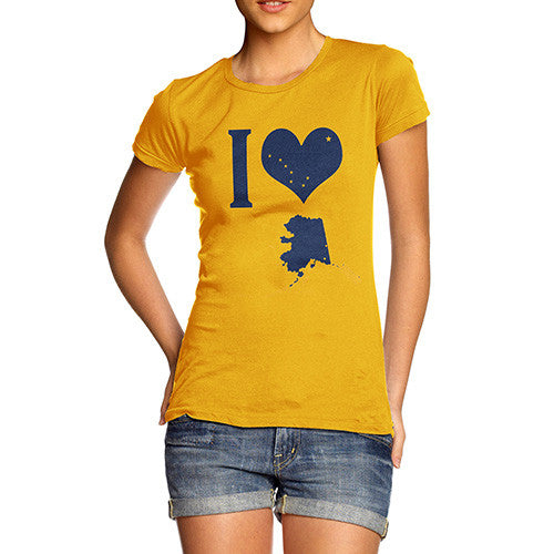 Women's I Love Alaska T-Shirt