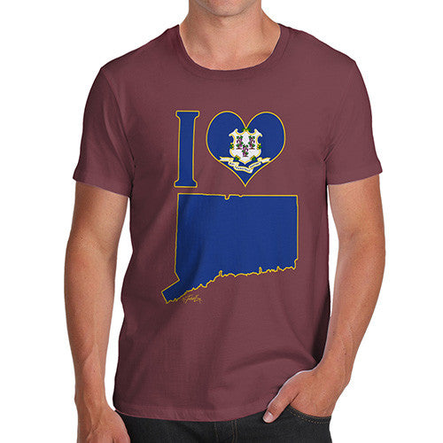 Men's I Love Connecticut T-Shirt