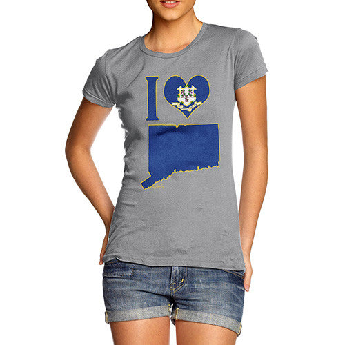 Women's I Love Connecticut T-Shirt