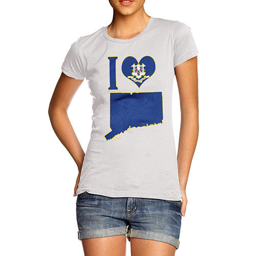 Women's I Love Connecticut T-Shirt