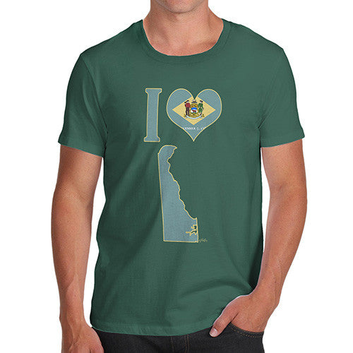 Men's I Love Delaware T-Shirt