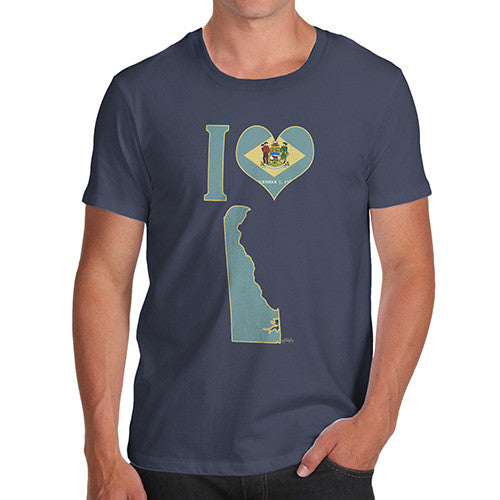 Men's I Love Delaware T-Shirt