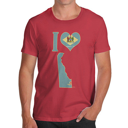 Men's I Love Delaware T-Shirt