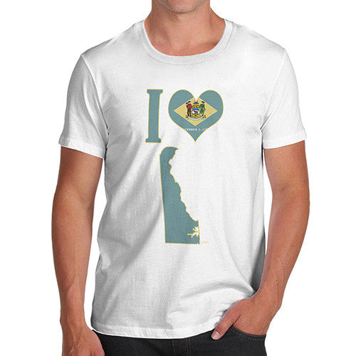 Men's I Love Delaware T-Shirt