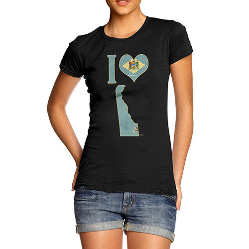 Women's I Love Delaware T-Shirt