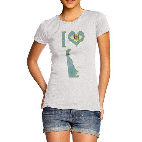 Women's I Love Delaware T-Shirt