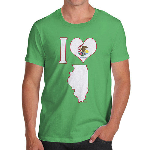 Men's I Love Illinois T-Shirt