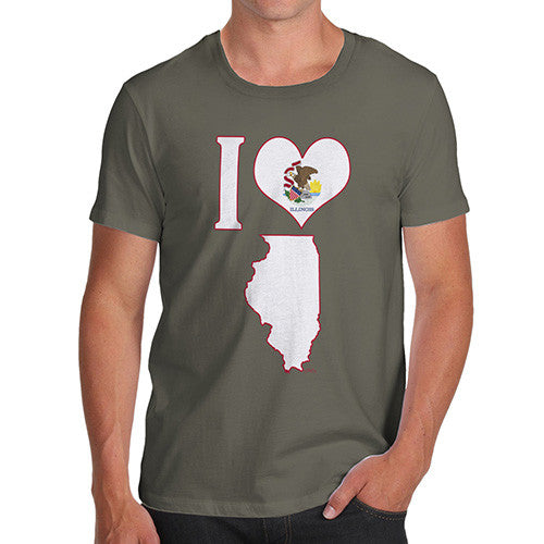 Men's I Love Illinois T-Shirt