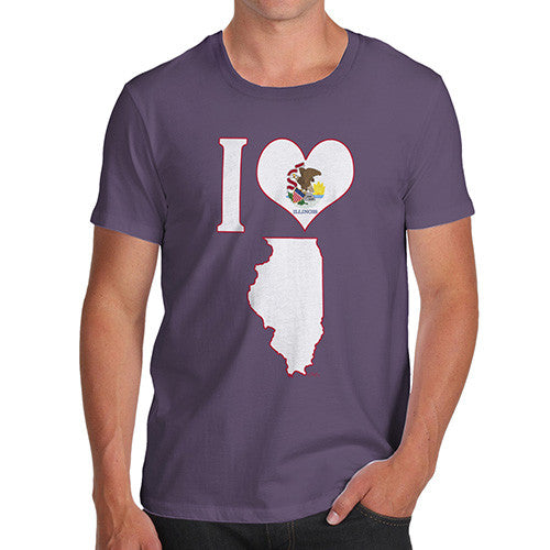 Men's I Love Illinois T-Shirt