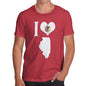 Men's I Love Illinois T-Shirt