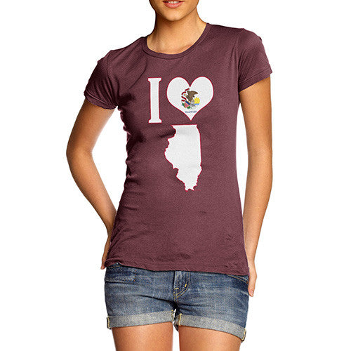 Women's I Love Illinois T-Shirt