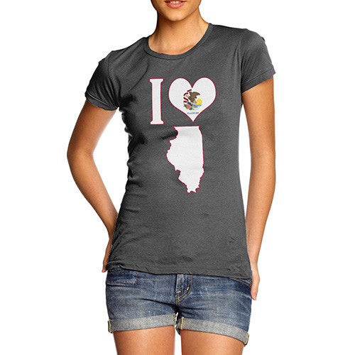 Women's I Love Illinois T-Shirt