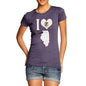 Women's I Love Illinois T-Shirt