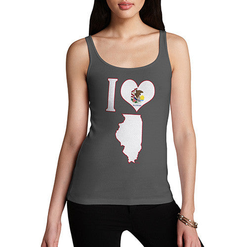 Women's I Love Illinois Tank Top