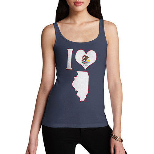 Women's I Love Illinois Tank Top