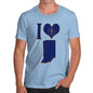 Men's I Love Indiana T-Shirt