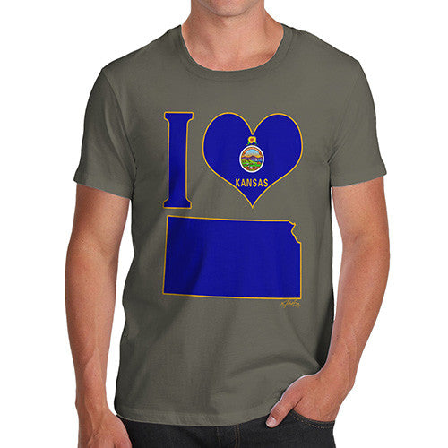 Men's I Love Kansas T-Shirt