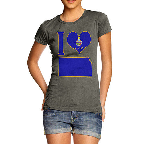 Women's I Love Kansas T-Shirt